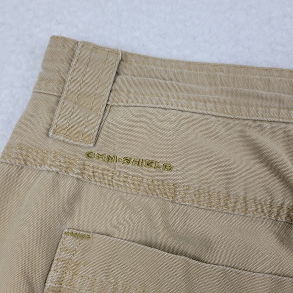 Columbia Omni-Shade Shorts Mens‎ 38w 10L Measures 37 x 9" Khaki Cotton Hiking - Picture 9 of 10